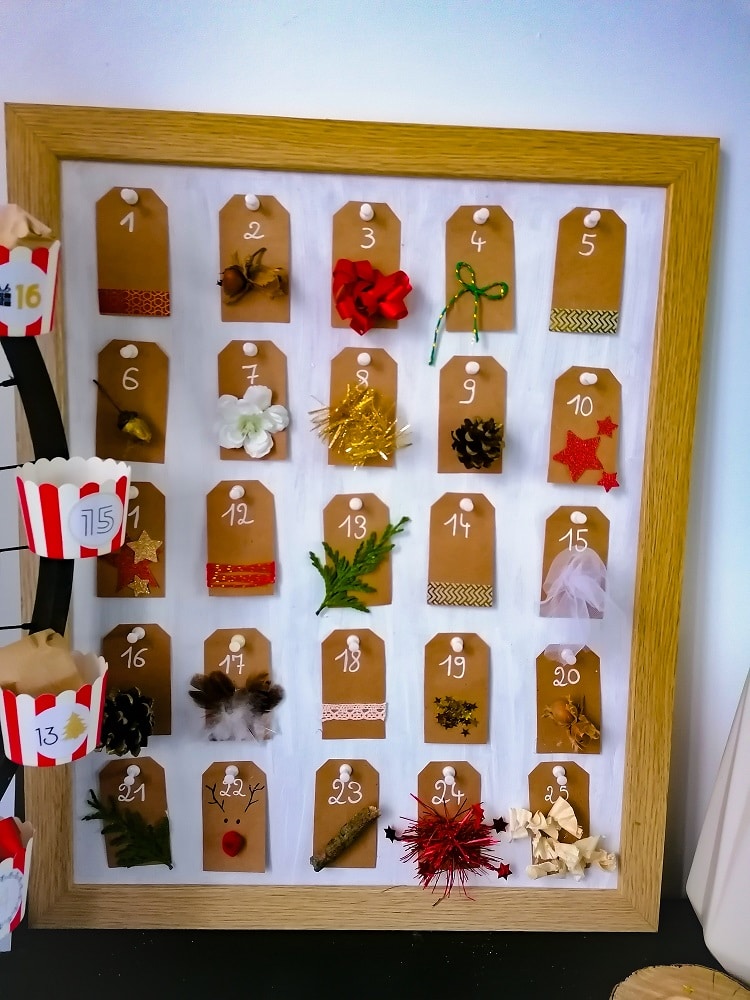 calendrier de l'avent tuto diy décoration noel