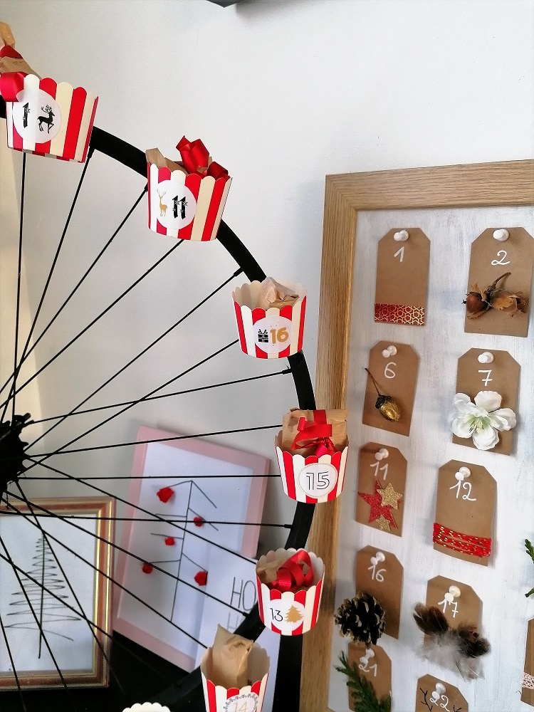 DIY Calendrier de l'avent grande roue