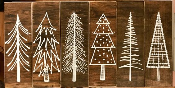 deco noel sapin planche