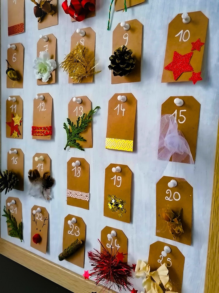 Calendrier de l'avent DIY