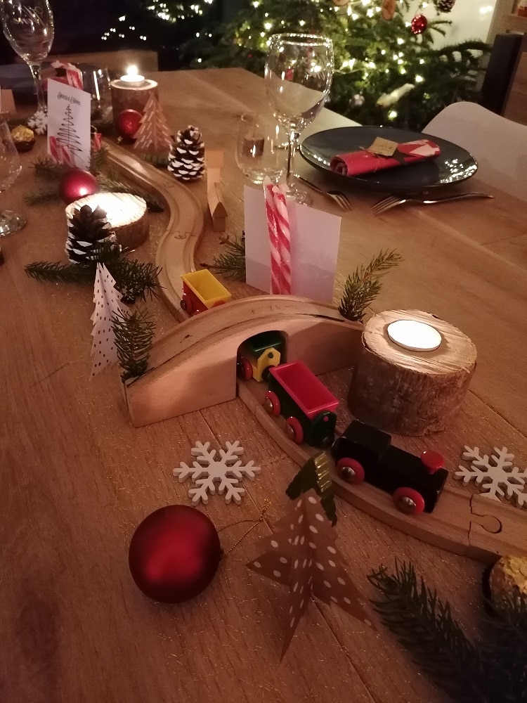 jolie table de noël