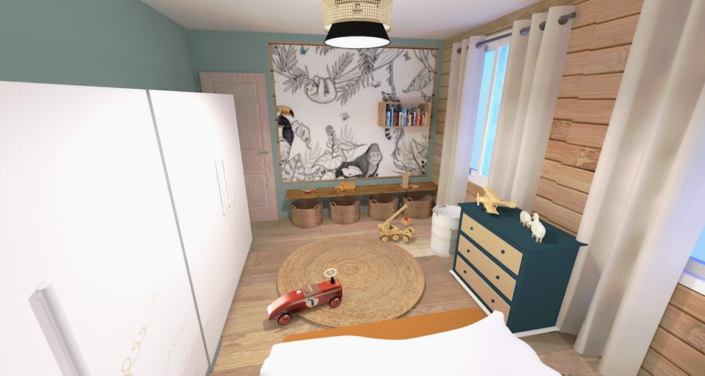 chambre d'enfant modélisation 3D