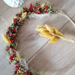 Couronne fleurie