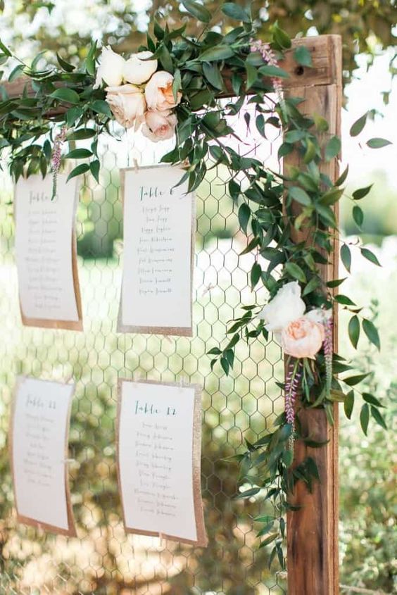 mariage plan de table