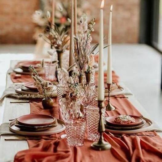 mariage deco terracotta
